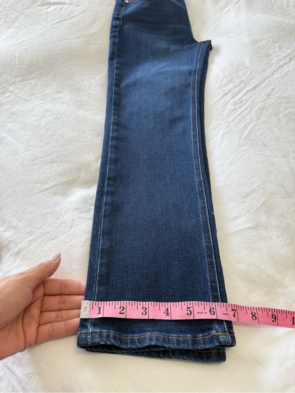 Quince | Women 30 | Luna Stretch Slim Straight Jean Midnight Blue | Inseam 28.5”
